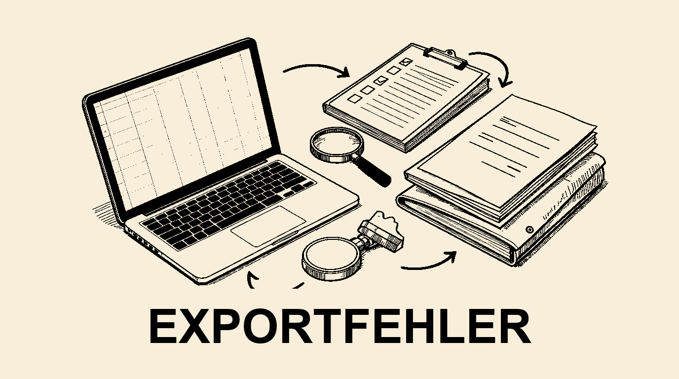 DATEV-Export prüfen: 12 häufige Fehler bei Buchungsdaten und Belegbildern