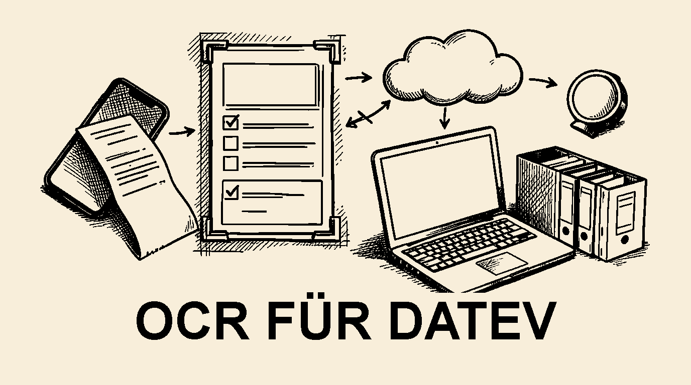 Vom Handyfoto zum Buchungsvorschlag: OCR-Belegdaten für DATEV vorbereiten