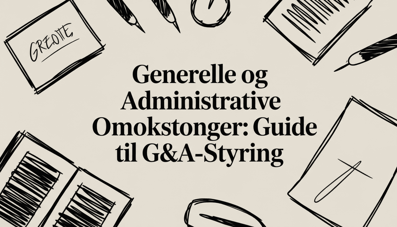 Generelle og Administrative Omkostninger: Guide til G&A-Styring