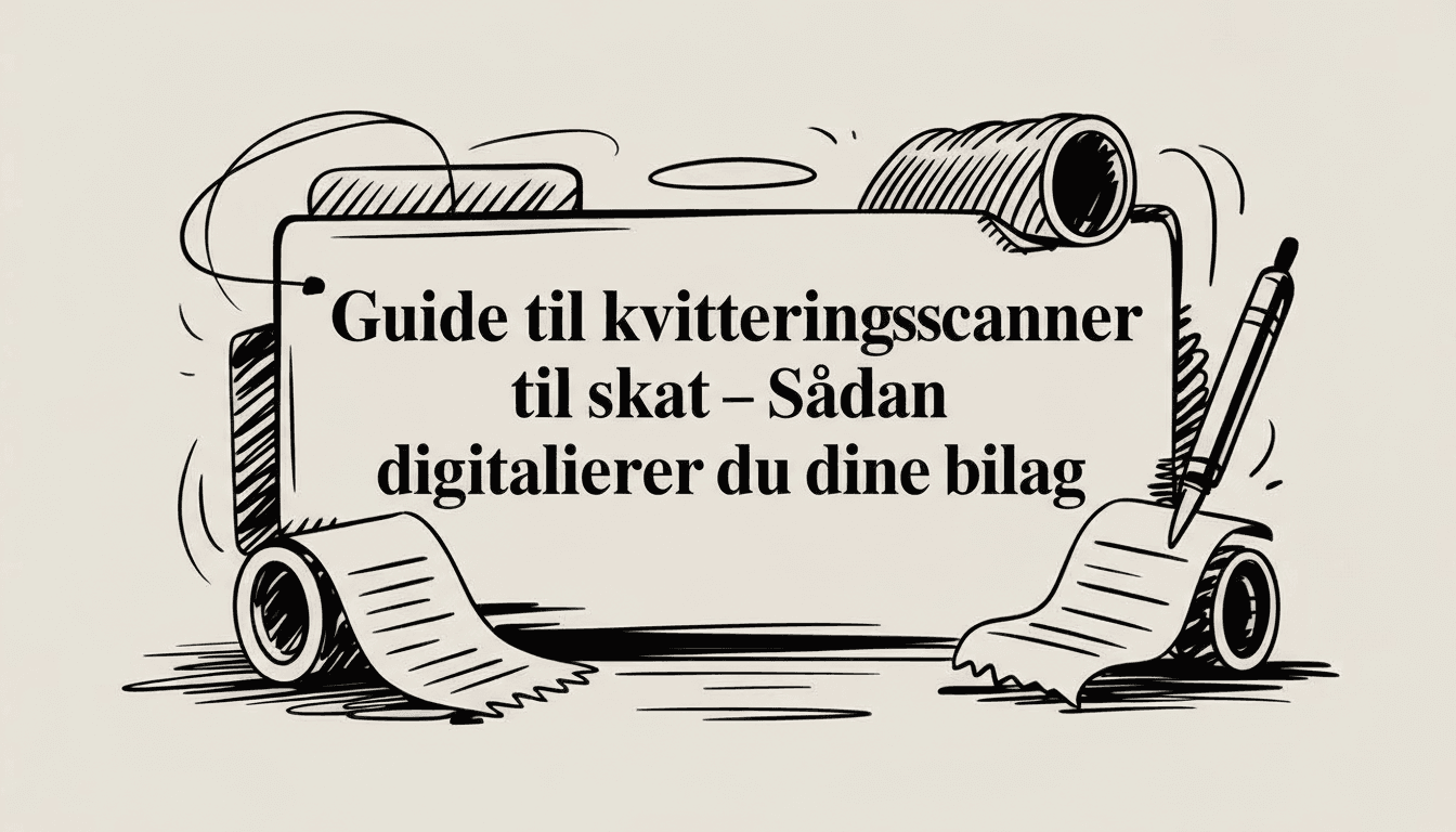 Guide til kvitteringsscanner til skat – Sådan digitaliserer du dine bilag