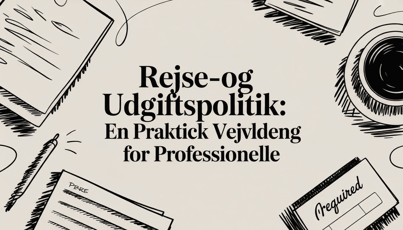 Rejse- og Udgiftspolitik: En Praktisk Vejledning for Professionelle