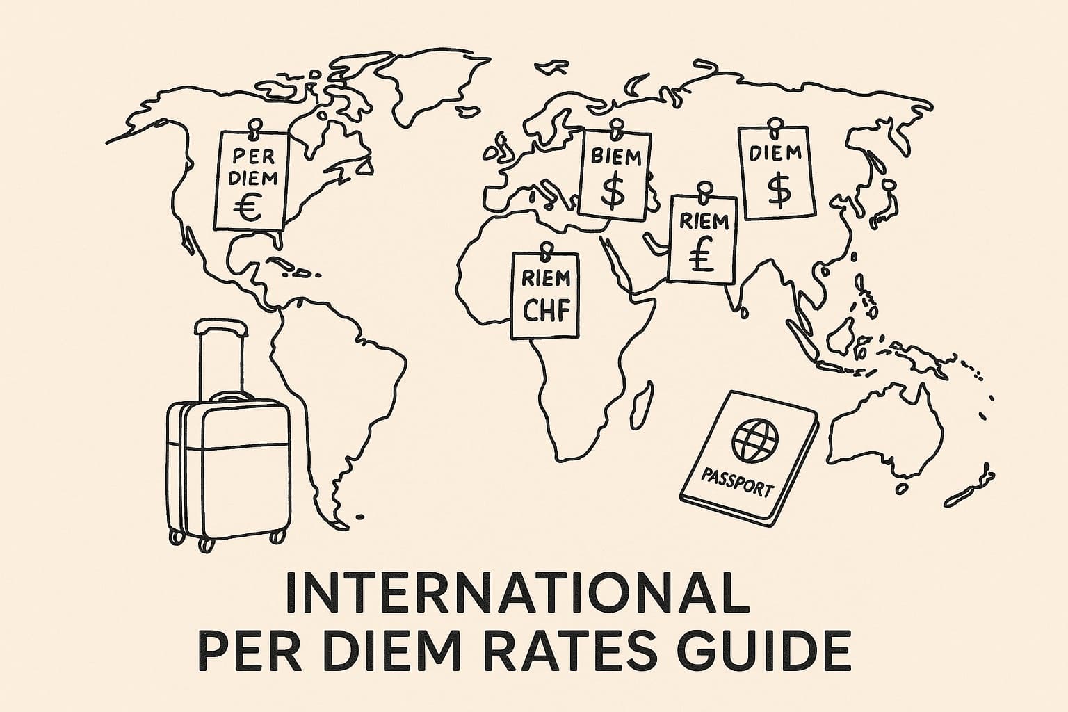 Internationale Tagegeld-Pauschalen 2026: Länderübersicht