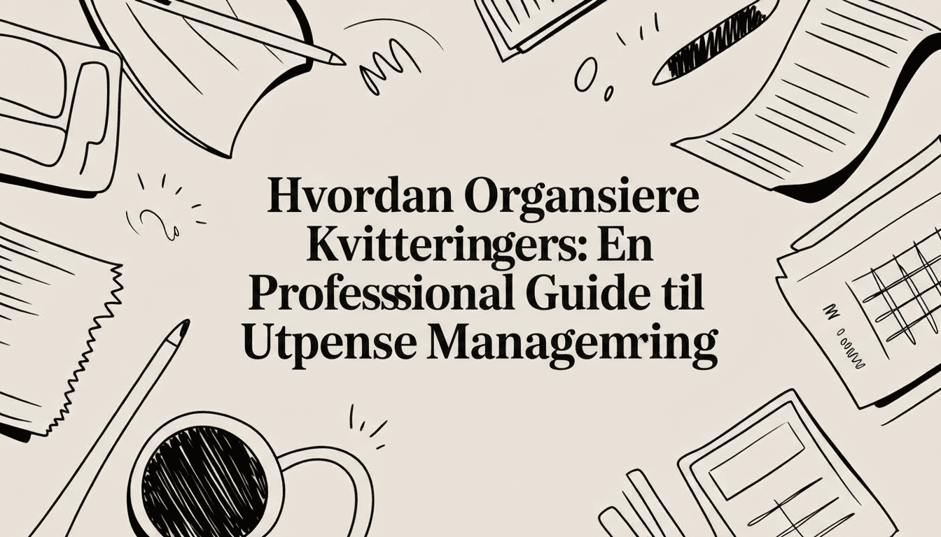 Hvordan Organisere Kvitteringer: En Profesjonell Guide til Utgiftsstyring