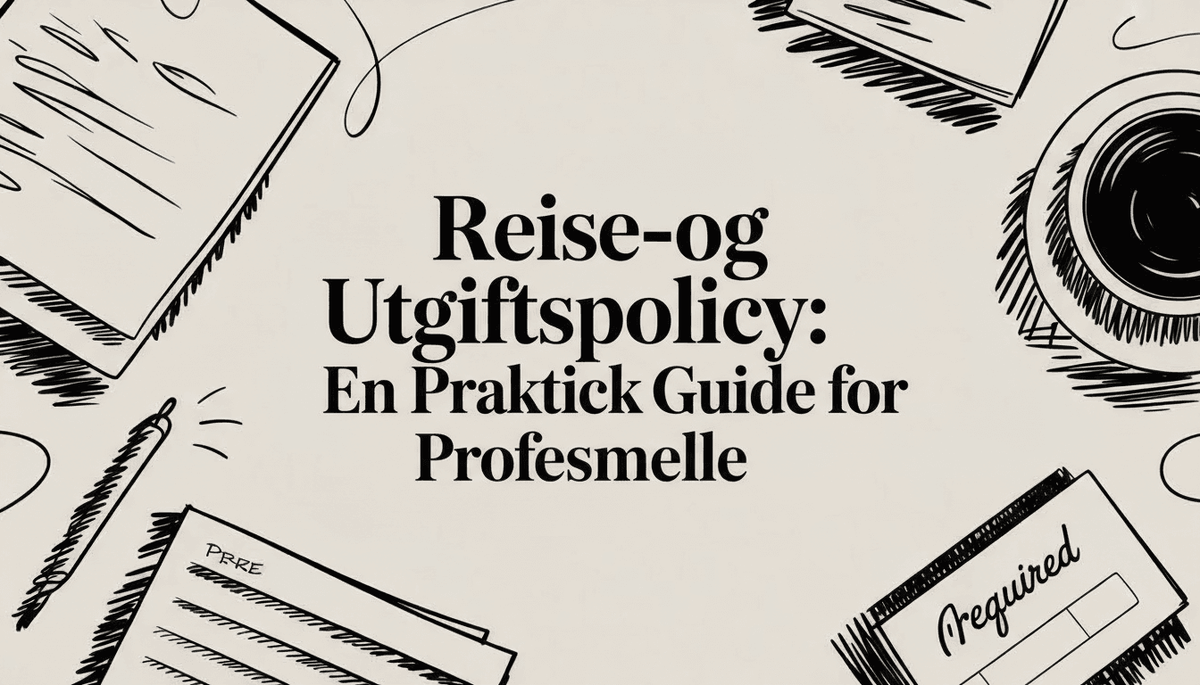 Reise- og Utgiftspolicy: En Praktisk Guide for Profesjonelle