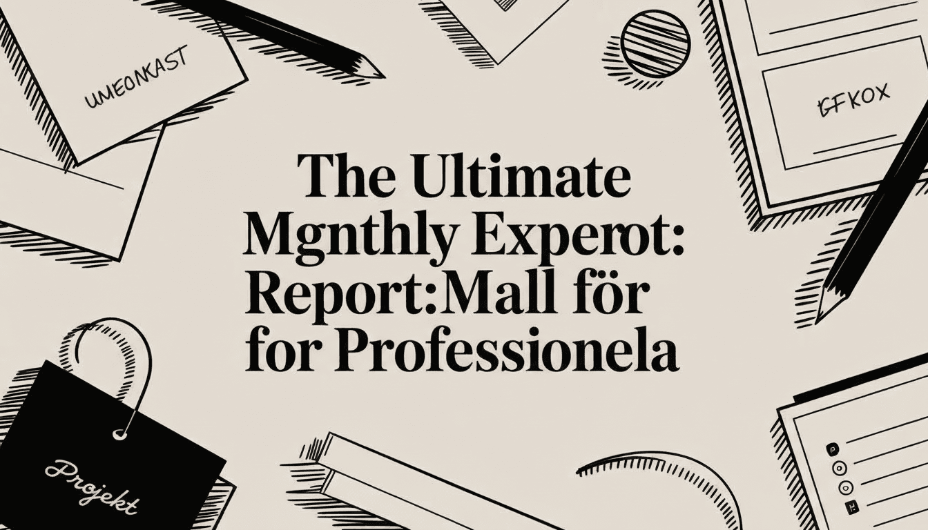 Månatlig Utgiftsrapport: Mall för Professionella
