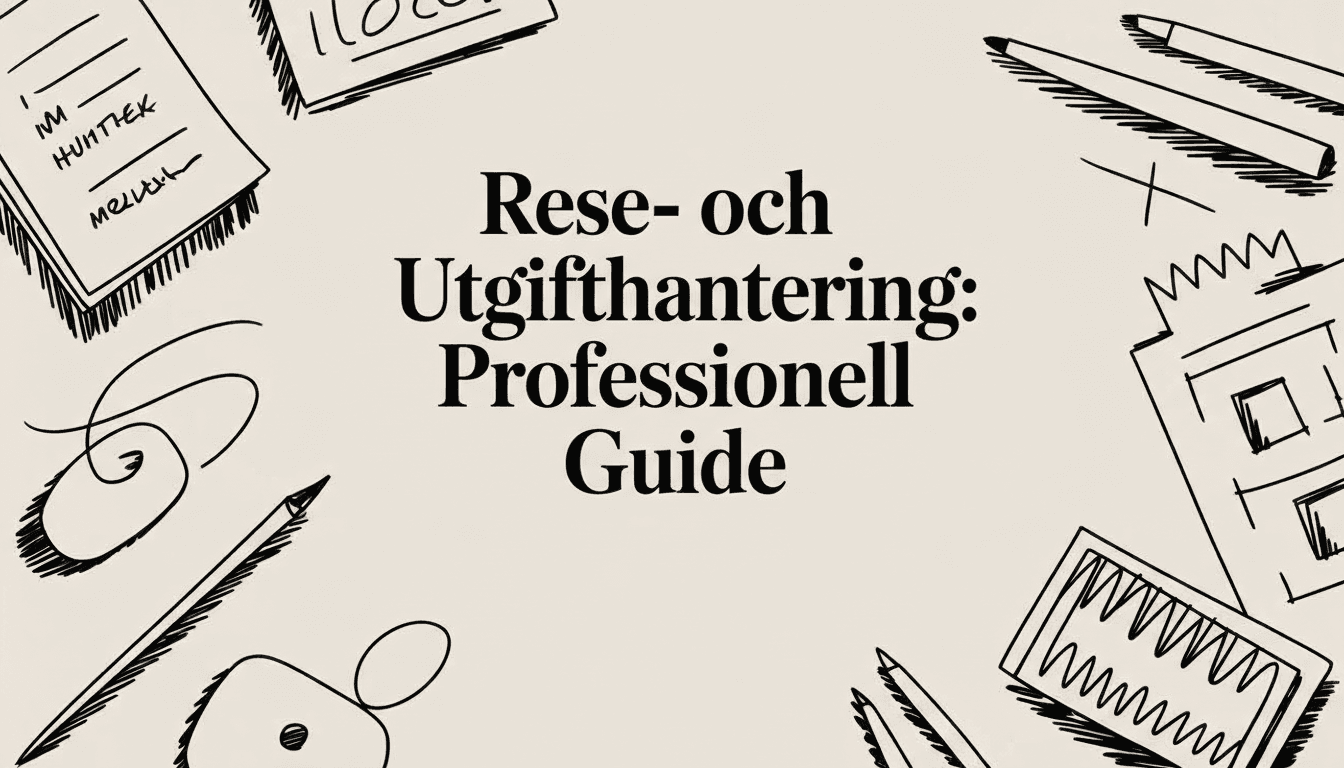 Rese- och Utgiftshantering: Professionell Guide